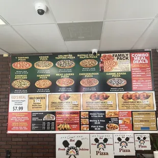 menus and prices