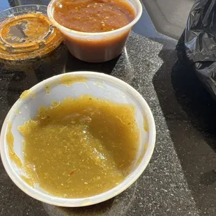 Green salsa, tangy and delicious!