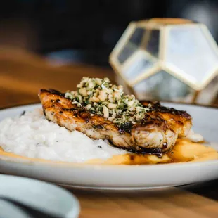 a plate of food on a table