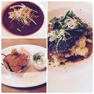 Bbq Potato Chips & Charred Green Onion Dip