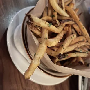 a basket of french fries