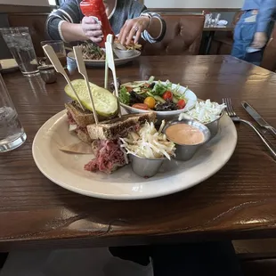 Reuben with side salad