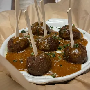 Meatballs were good but slightly over cooked