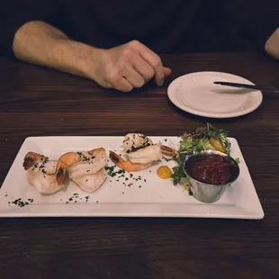 Appetizer big shrimp