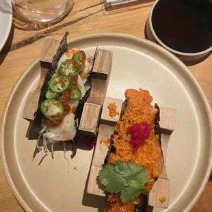 Salmon Avocado Crunch Hand Roll