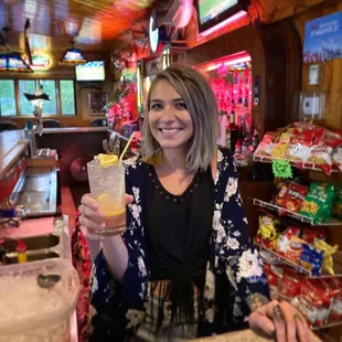 The bartenders here are sure to make all new and familiar faces feel welcome.