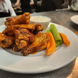 Our delicious mild wings served with ranch or bleu cheese!
