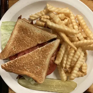 BLT with fries