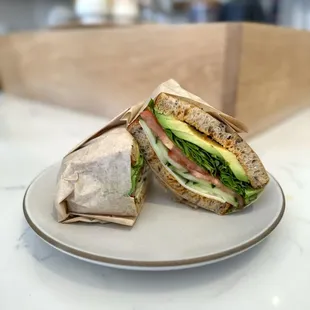 Veggie club sandwich
