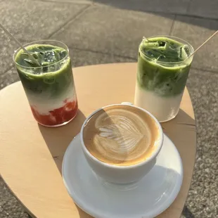 Strawberry Matcha Latte