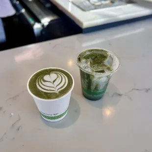 Iced Black Sesame Matcha Latte