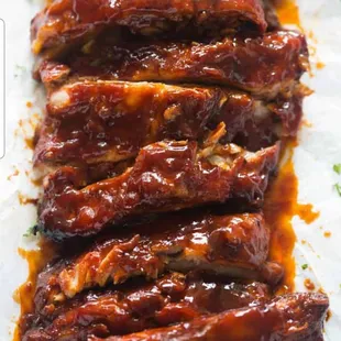 ribs, food, bbq ribs