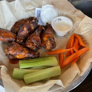 Smoked Buffalo wings (6)