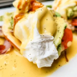 Eggs Benedict on english muffin