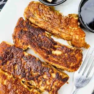 Little Dippers French toast with butter and syrup