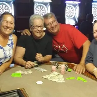 Poker fun at neighbors