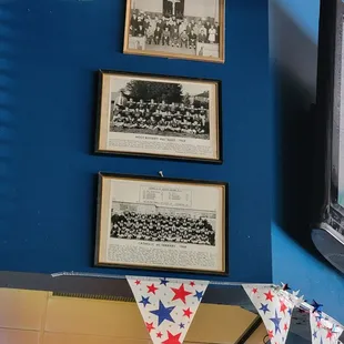 a view of the bar from the window