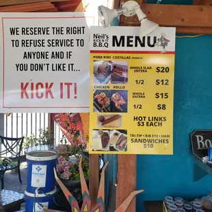 Might as well sell the ribs for free. Just. Neil actually passes his savings to the  customer.