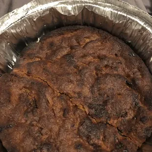 a pie in a tin