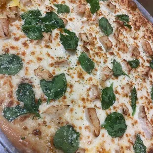 The Gringo Chicken Alfredo Pizza