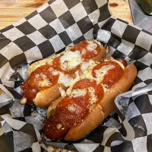 Pizza dogs were so good