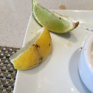 Lemon from my water.