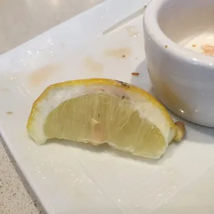 Other side of lemon from my water.