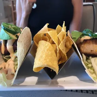 Salmon tacos