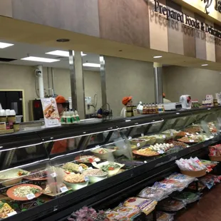 a display of food