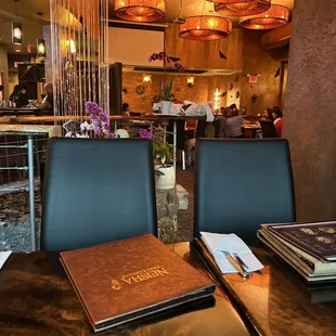 the restaurant's dining area