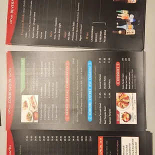 the menu