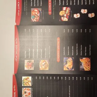 the menu