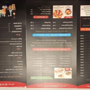 the menu