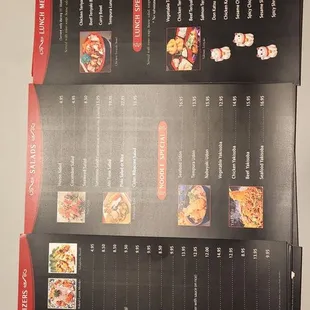 the menu
