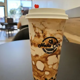 Their main boba milk tea. It's good! A lil too sweet tho