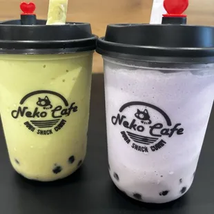 Avocado Frostie and a Taro Frostie, perfect on this HOT day  :)