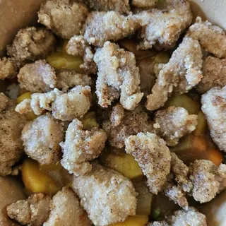Popcorn Chicken Curry Rice