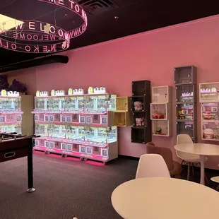 These are more keychain type claw machines