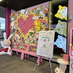 Cute wall for taking photos with your winnings