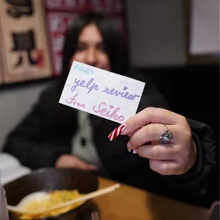 Note by Seiko