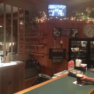 Just a little bar.  Not a great place to watch a game, but the service and food was great.   This is a nice local restaurant.