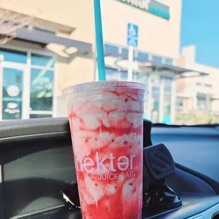 PB &amp; J, sub almond butter,  medium size $11. Good but very sweet.