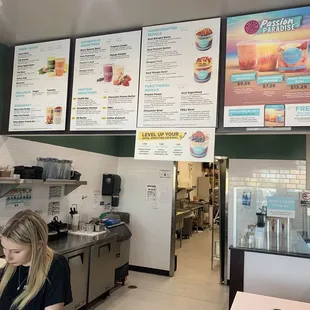 Olivia taking our order