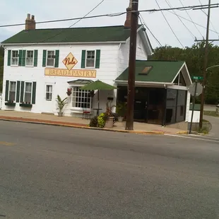 the front of the building