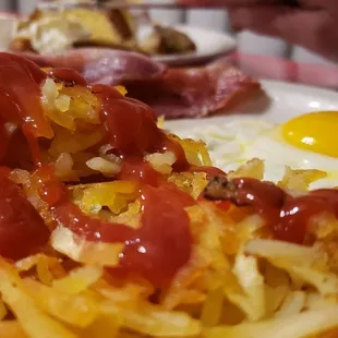 a plate of food on a table