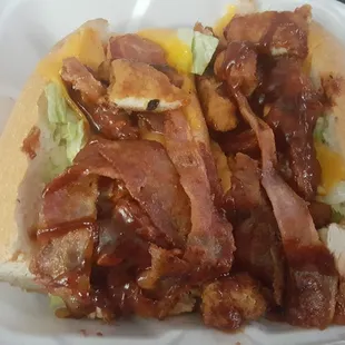 Hickory breaded chicken hoagie