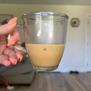 Vanilla "iced" latte