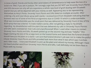 Sincerely Yours Florist & Gifts