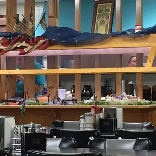 a view of the dining area