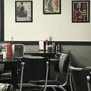 a black and white checkered floor
